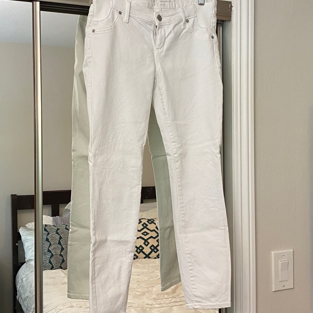 Gap Maternity Inset Panel True Skinny Crop Jeans